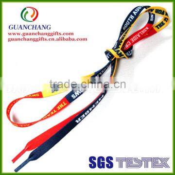 Manufacturer custom novel colorful polyester flat shoelaces