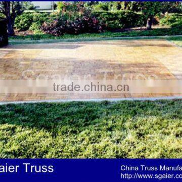 Guangdong Good quality and nice wooden floor,rectangle floor,weight 250KG/M2