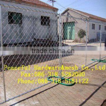 chain link temporary fence