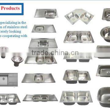 JZ-336 Export Iraq Cheap Double Drain Board Single Bowl Stainless Steel Kitchen Sink photo-6