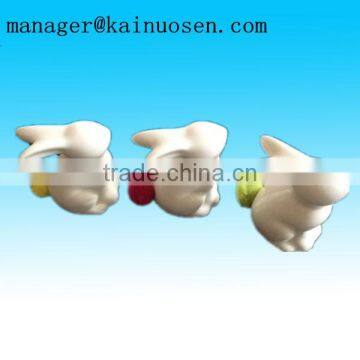Custom white Ceramic antique bunny figurines for easter decoration