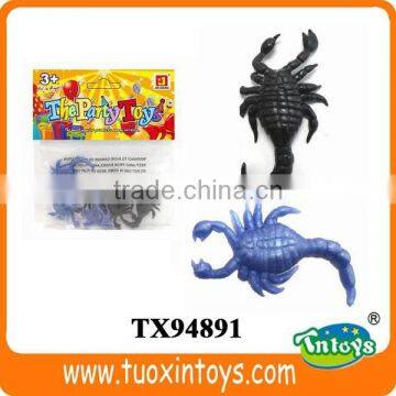 6 pcs scorpion toys, plastic toy scorpion