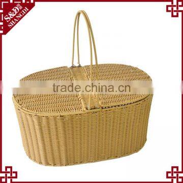 S.D Handmade Durable High Quality Oval Shaped Handing Gift Basket