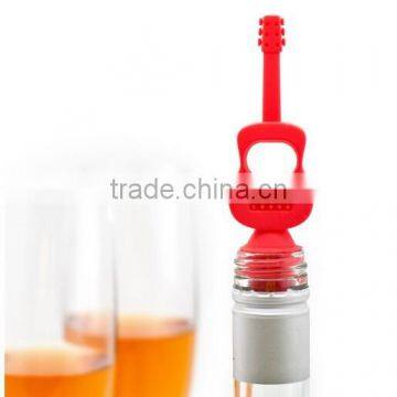 Guitar Silicone Wine Stopper,Wine Saver,Bottle Cap photo-2