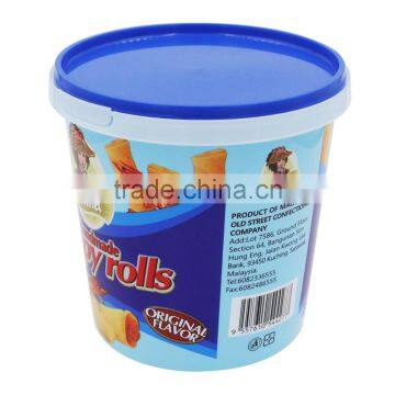 IML Round Plastic Candy Box,IML PP Tub, Round Plastic Box With Lid. photo-5