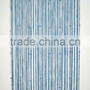 Blue String Curtain With Fringe photo-2