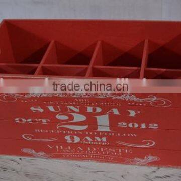 2016 New Style Antique Bottle Wooden Crate Box With Silk-screen Printing photo-2