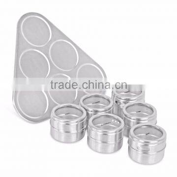 High Quality Useful Spice Stainless Steel Magnetic Cruet Condiments Spice Rack photo-2