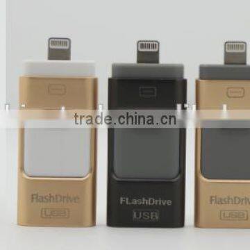 New Customized 3-in-1 OTG USB Flash Drive for IOS & Android Mobile Phone photo-3