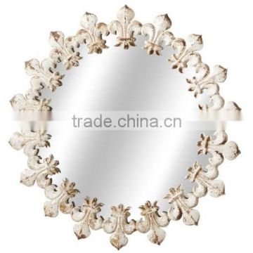 Handicraft Golden Leaf Home Interior Metal Wall Mirrors |