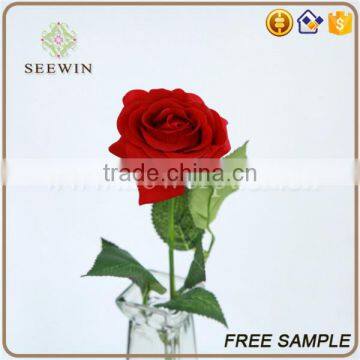 bright-colored rose artificial flowers long stem