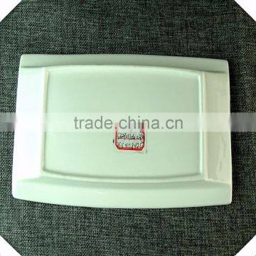 Bulk Stock White Style Oblong Shape Ceramic Plate For Dinner Restaurant Wholesale photo-4
