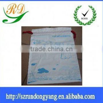 CPE drawstring packaging bags for clothes