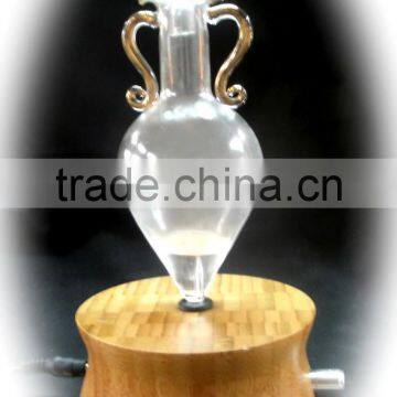 Elegant Wooden and Glass LED Aroma Diffuser Nebulization Essential Oil Diffuser