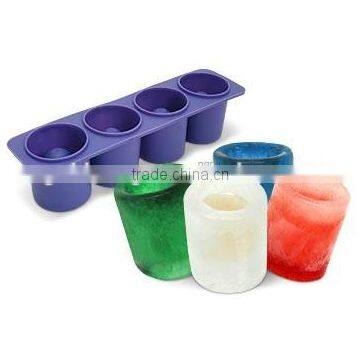 Cylindrical Hollow Features Can be Customized Silicone Ice Tray /Cute Animal Shape Ice Tray