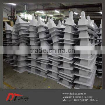 Custom White Arched Plastic Shape Part by Vacuum Forming photo-6