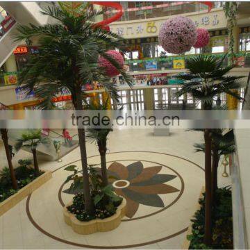 Artificial Palm Tree With Brown Bark Fiberglass Tree Sale Fake Tree Outdoor Decoration photo-6