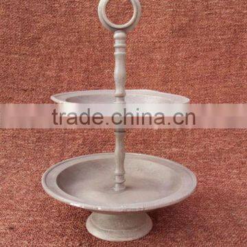 High Quality Metal Cake Stand,2 Tier Cake Stand,White Cake Stand