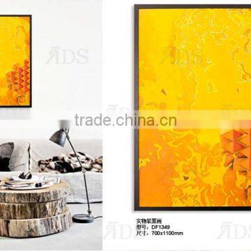 Framed Handmade Shadow Box Home Goods Wall Art Canvas Painting photo-2