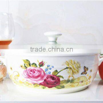 Ceramic Microwave Pot With Glass Lid photo-3