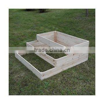 Cascade Garden Planter Solid Wood Design for Vegetable Flower Planting