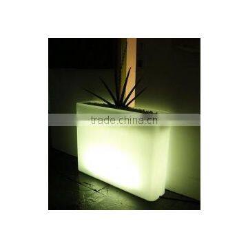 150*50*100cm White PE Material Large Flowerpot, wholesale LED Colored Plastic Plant Pots