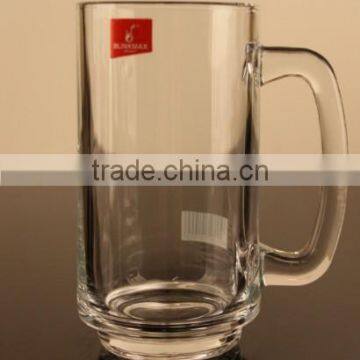 Custom Design 350ml Glass Beer Cup With Handle photo-2