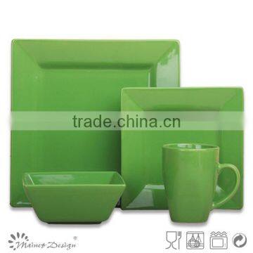 Square Ceramic Bowl,square Serving Bowl, Green Square Bowl photo-5