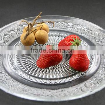 High quality transparent glass fruit plate