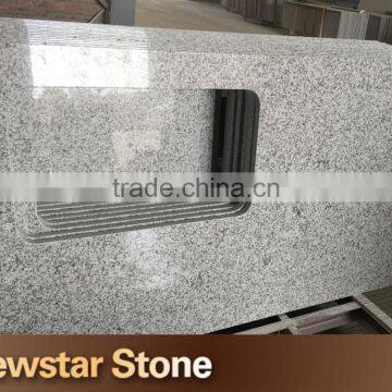 Newstar Stone Chinese prefab light grey pepper white granite countertop