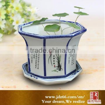 New year 2015 excellent quality flowerpot white ceramic for home decoration