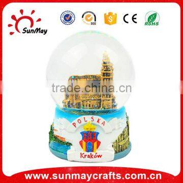 resin souvenir of snow globe paris custom made snow globe souvenir