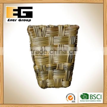 Plastics rattan garden plant with pvc lining square basket