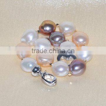 3-4 mm Multicolor Rice Shape Freshwater Pearl Bracelet photo-2