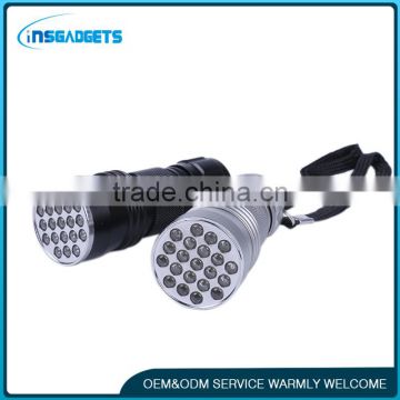 21 led UV purple light flashlight