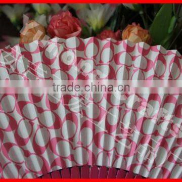 Both Sides Printing Bamboo Paper Fan in Japanese Style photo-2