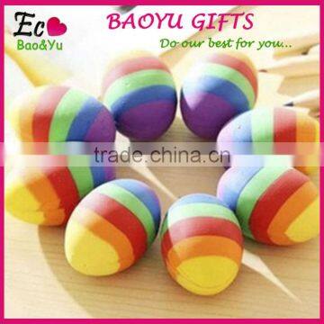 Wholesale Easter Day Eggs style Eraser Creative Eraser for kids 16pcs/box