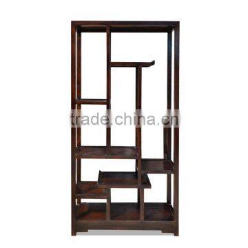 Book Rack Oriental Dark Colour Mahogany Wood Furniture photo-3