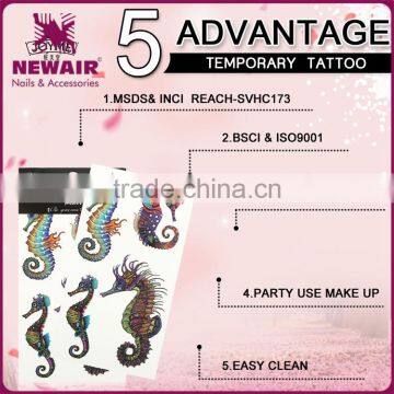 NEWAIR Hot Factory Design Water Transfer Tattoo Sticker Gradient Colorful Lace Temporary Tattoo photo-4