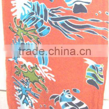 Rayon Print Fish with fringes Pareo