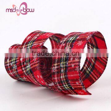 Wholesale Red Decorative Festive Celebrate it Burlap Christmas Ribbon photo-3
