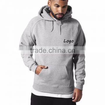 Autumn winter hip hop men xxxxl pullover customized logo 100% cotton embroidered gym grey hoodies blank