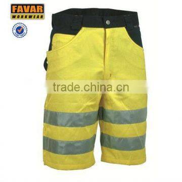 hi vis safety working short pants men wear half trousers