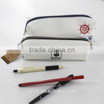 Wholesale custom fancy promotional school pencile case with zipper