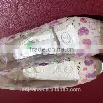 GZY Stocklot Summer Plastic Lucency Woman Lady Slipper Factory China photo-3
