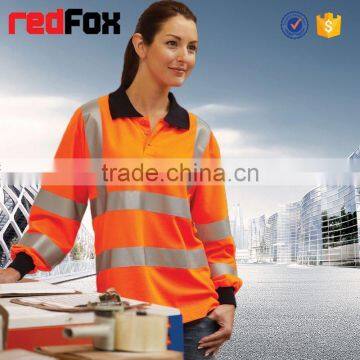 Net Safety Red T-shirts Sleeves Bike Safety Yellow T-shirts High Vis Safety T-shirt photo-3