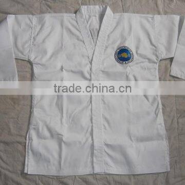 High Quality ITF Taekwondo Uniform White Printed photo-2