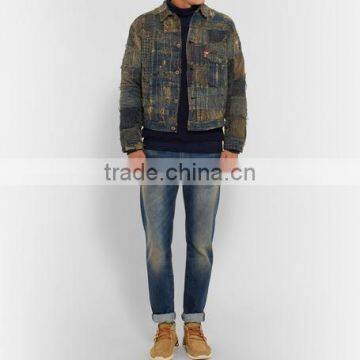 Latest Design Winter Jacket Man Denim Custom Your Own Clothes for Outdoor photo-4