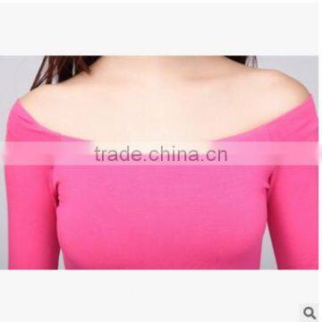 F20035B Lady Sexy Tight t Shirt Long Sleeve Women Shirt photo-2
