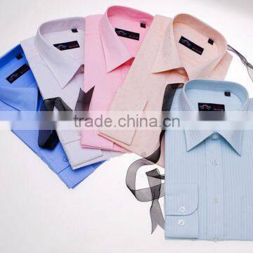 White French Cuff and Collar Grey Man Business Shirt